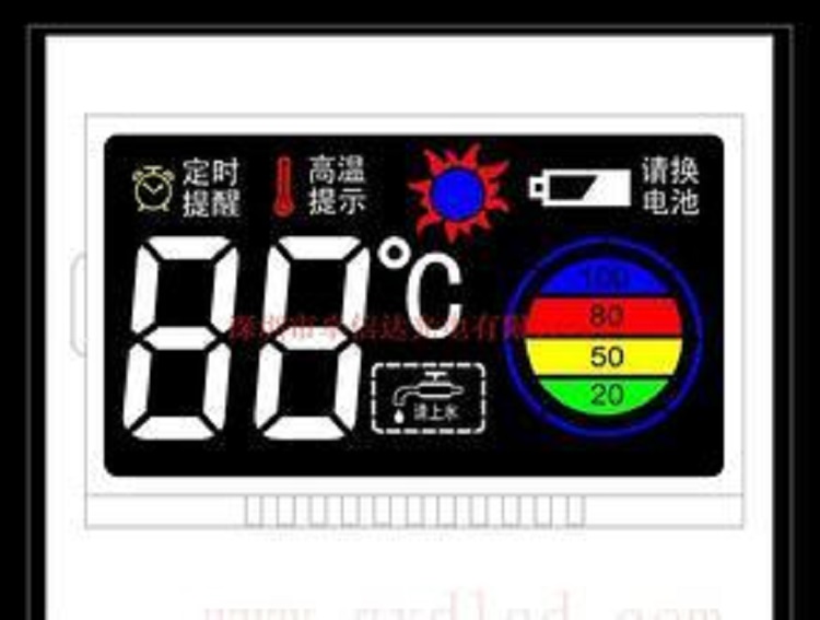 VA黑膜熱水器LCD液晶屏